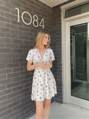 Essentials Cream flower Dress